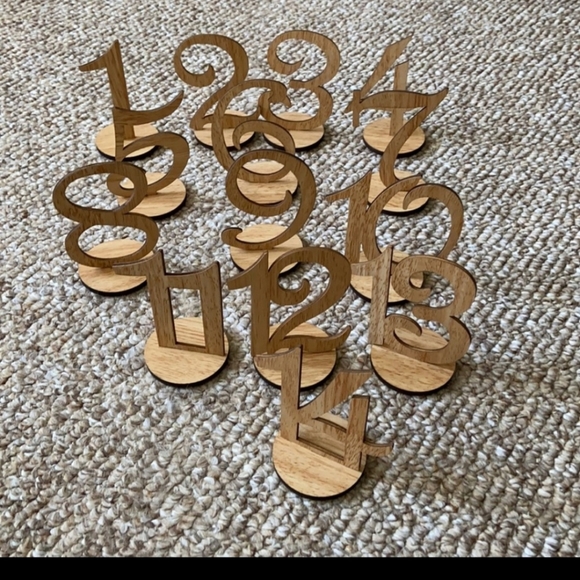 Table numbers - Picture 1 of 4